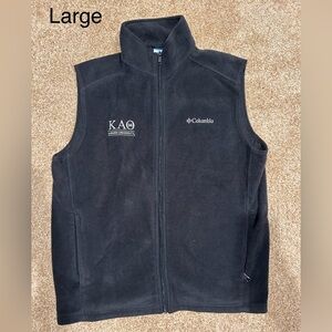 Kappa Alpha Theta Auburn University Columbia Fleece Vest Sz L